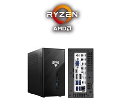 BitBull Ryzen 7 Mini PC / Budget Game PC - 32GB RAM|1TB SSD|WIFI 6E|Bluetooth 5.3|AMD R7 5700G|Ondersteuning voor 3 Schermen|Windows 11 PRO