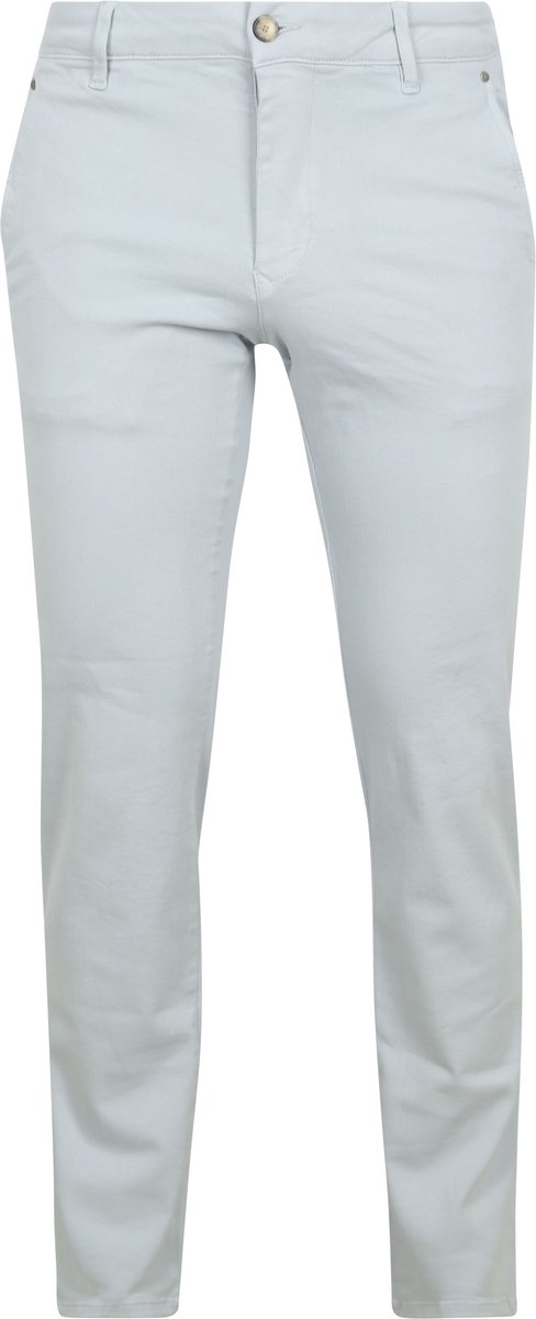 Suitable Chino broek Philo Flex Lichtblauw - Maat W 33 - L 34 - Heren - Mannen broeken