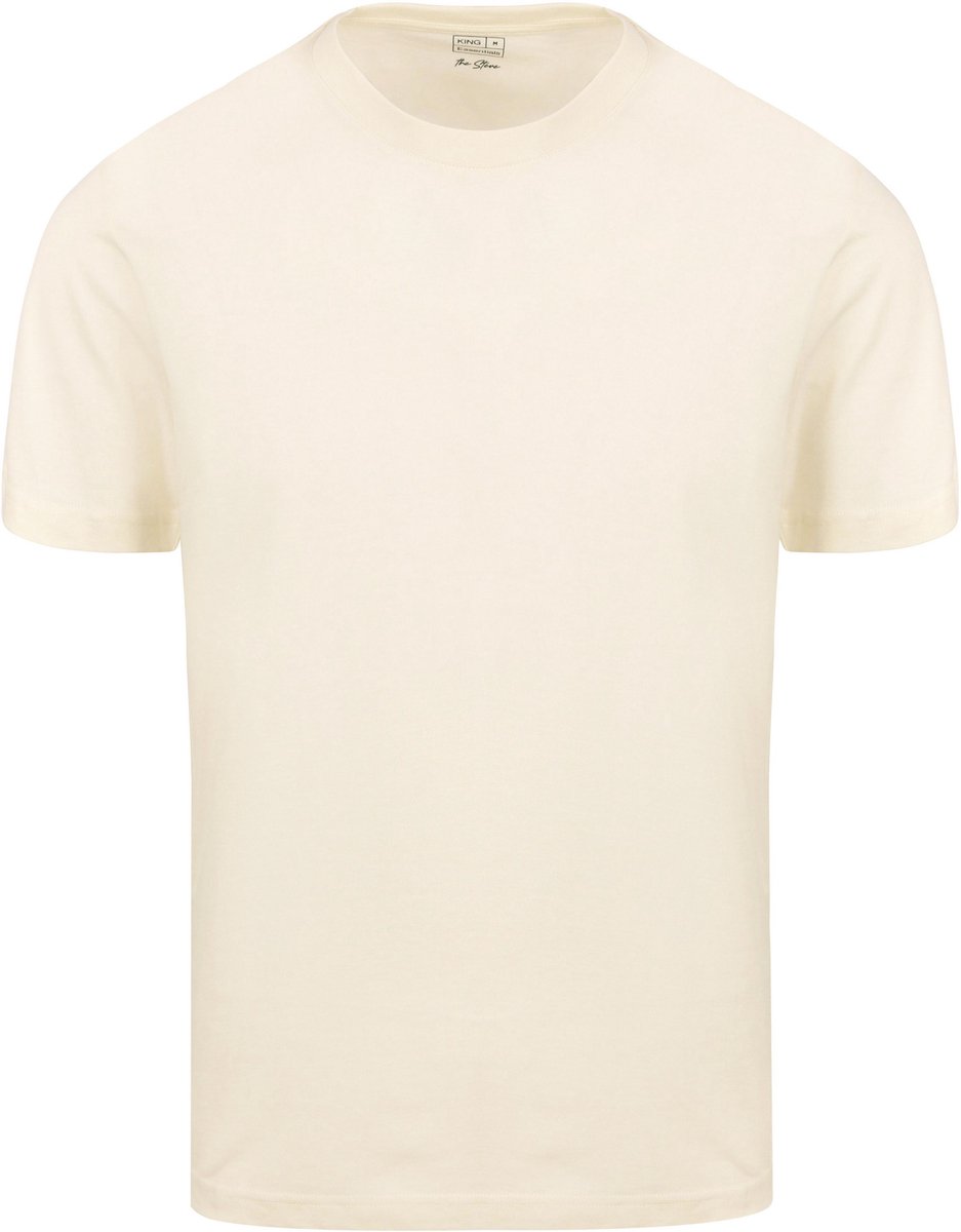 King Essentials The Steve T-Shirt Ecru - Maat S - Heren - Casual T-shirts