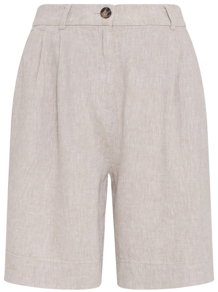 MSCH Copenhagen Mschviana Ginia Hw Shorts Broeken Dames - Zand - Maat M