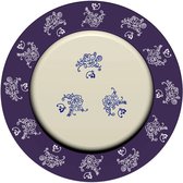 Lavandoux - Onderbord - Ø33 cm - Metaal - Floral Lace Blue - Set van 2
