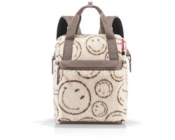 Reisenthel Allrounder R Schouder/ Rugtas - 12L - Smiley® Teddy Chocolate Beige