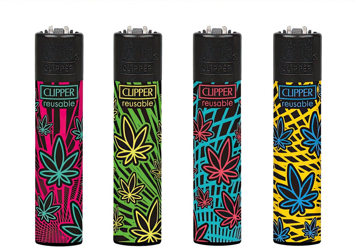 Clipper Classic Large Aanstekers "Leaves 40" (4 Stuks)