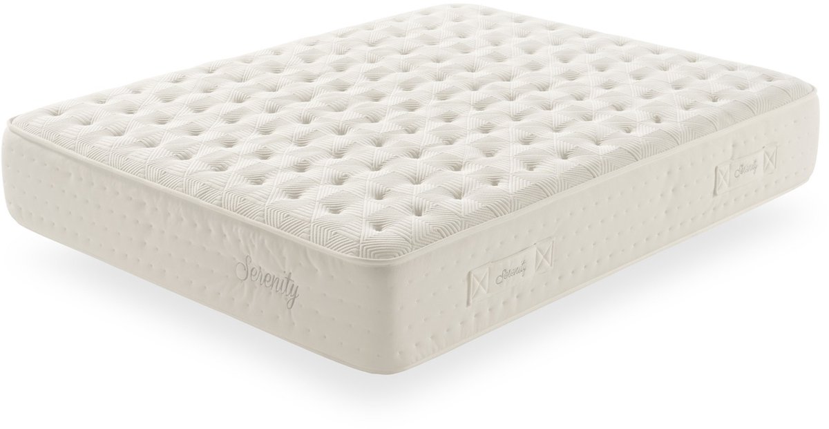Serenity Pocketvering Matras - 160 x 200 cm - Beige - Hoogwaardig en Ergonomisch - 30 cm Dikte - Ondersteunt Rug en Gewrichten