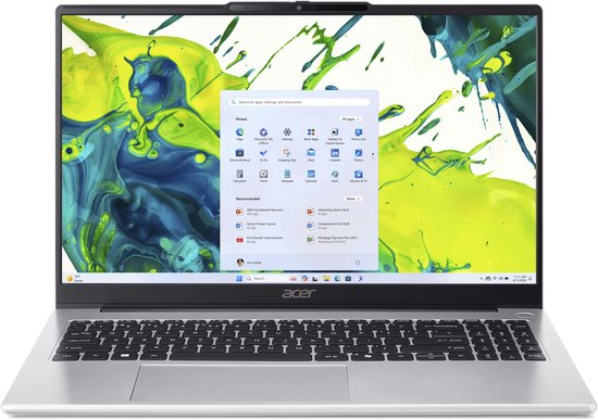 Aspire Lite AL15-44P-R38W - Laptop - 15 inch – Ryzen 5 - 16GB – 512GB SSD - Zilver - Acer - Hoofdafbeelding