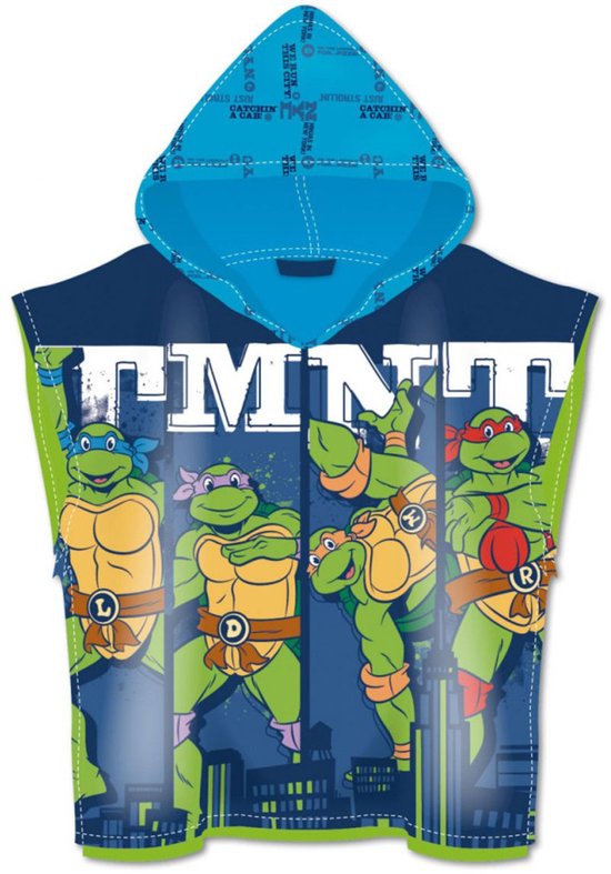 Ninja Turtles badponcho sneldrogend 55x110cm — afbeelding 3
