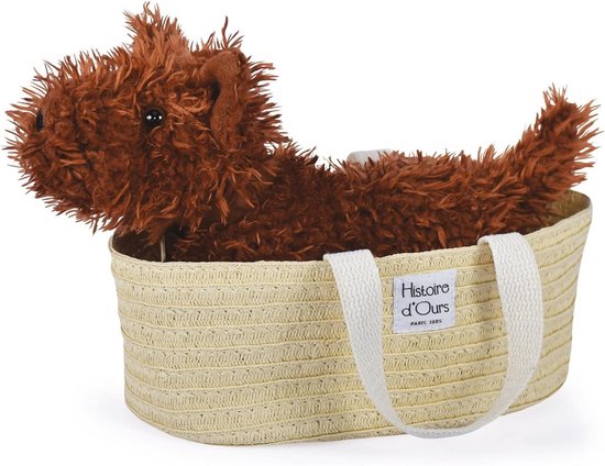 Knuffelpaard Palomino Liggend in Rietmand - Zacht Pluchen Dier - 25 cm - Geschikt Vanaf Geboorte — afbeelding 5