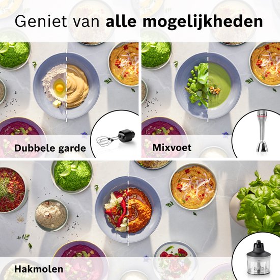 Bosch Serie 8 MSM8M934 - ErgoMaster Staafmixer - 1500W - Roestvrijstaal van Merkloos — afbeelding 4