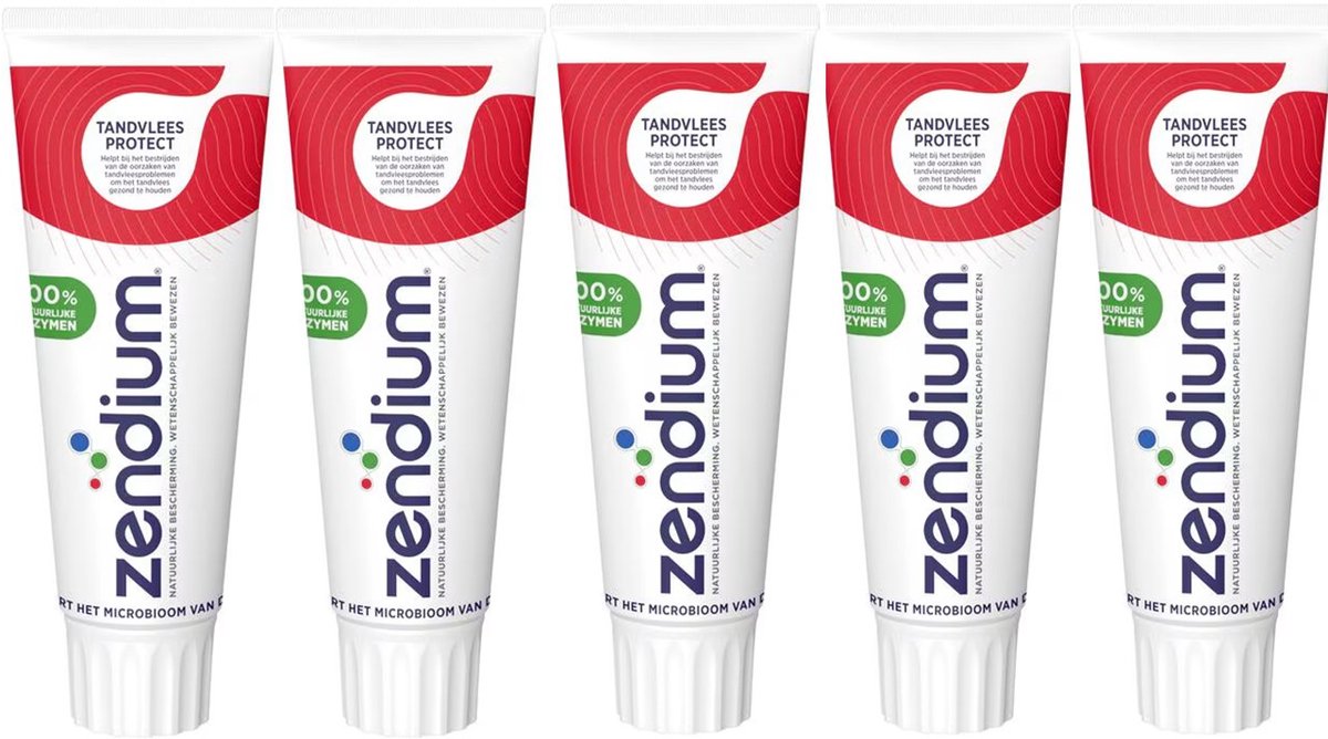 5x Zendium Tandpasta Tandvlees Protect 75 ml