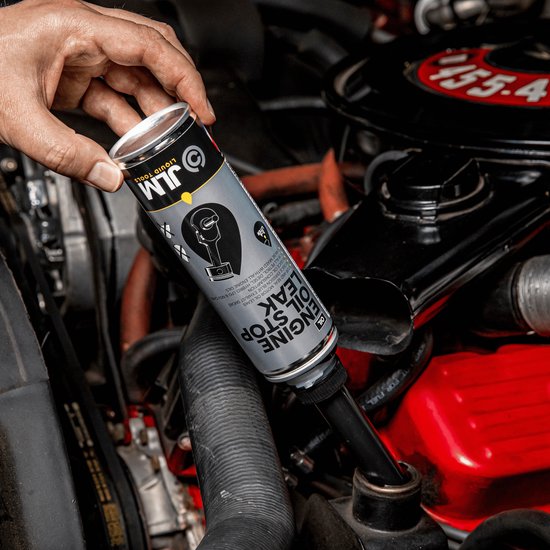 JLM Engine Oil Stop Leak - Vermindert olieverbruik en lekkage - Herstelt flexibiliteit van oliekeerringen - Geschikt voor benzine, diesel, LPG en hybride motoren - 250ml