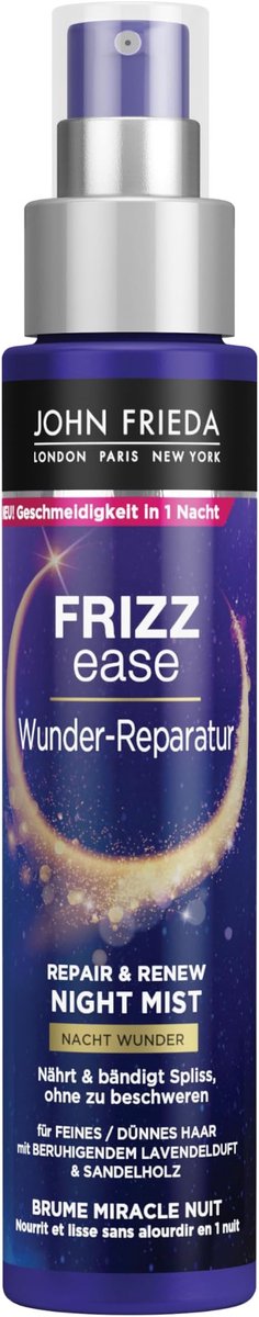 John Frieda Wunder-Reparatur Nacht Miracle Spray hydratant pour cheveux fins et fins 100 ml