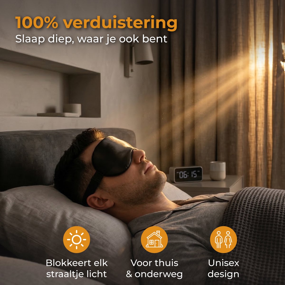 Nuvance Slaapmasker - Zijden - Oogmasker - Verstelbaar - Ademend Ontwerp - voor Mannen & Vrouwen - Slaapmaskers — afbeelding 7