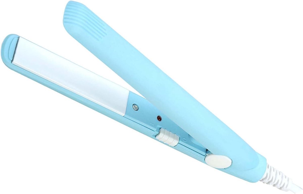 Mini Stijltang 2-in-1 Keramisch Toermalijn voor Steil en Krullend Haar