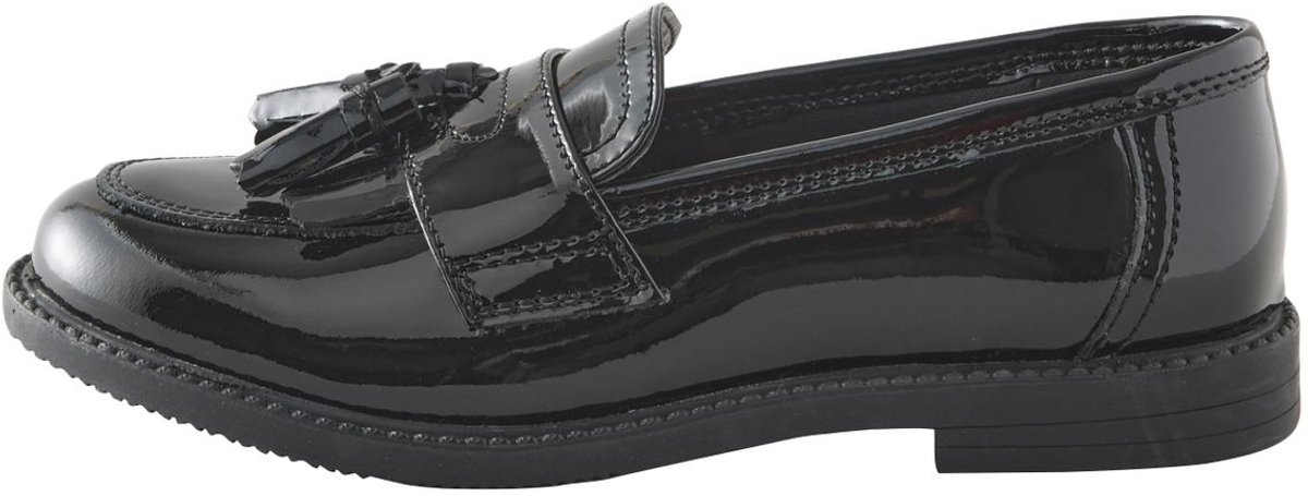 Next - Meisjes - Leren loafers met kwastjes voor school - Zwart