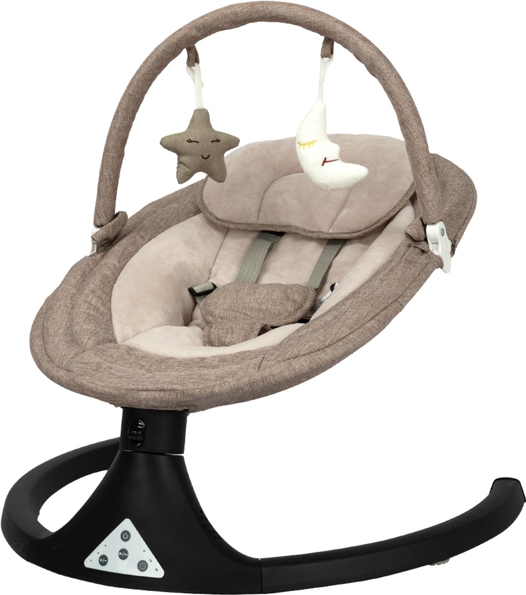 Bol.com Novi Baby Nola Swing Wipstoel - Schommelstoel - Beige aanbieding
