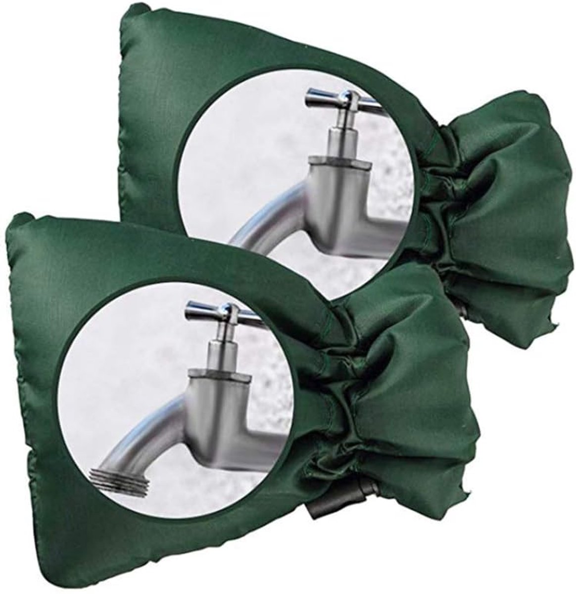 TuseRxln Kraanbeschermer – Buiten – Verdikte waterdichte vorstbescherming – 2 stuks – Groen
