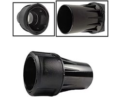 Universele snelkoppeling geschikt voor DeWalt stofzuigers, stofzuigerslangen, schuurmachines, verstekzagen, tafelzagen en diverse gereedschappen en beschermkappen, voor een duurzame verbinding met 1-1/4 inch stofzuigerslangen.