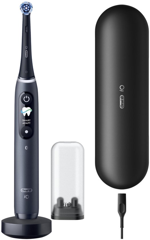 Oral-B iO 9N Elektrische Tandenborstel - Zwart - inclusief Oplaadreisetui en Opzetborstelhouder en extra Opzetborstel