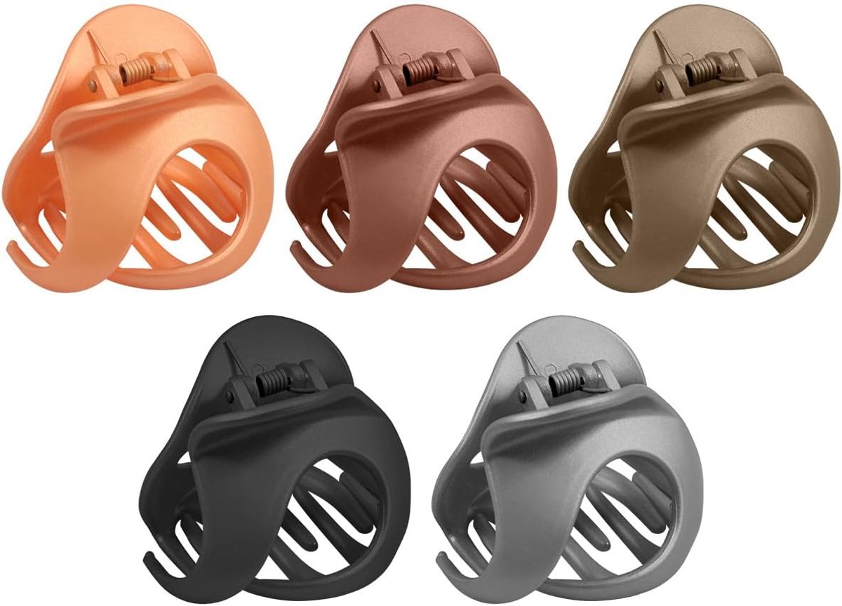 Set van 5 Haarclips met Klauw voor Dik en Krullend Haar - Non-Slip Stijlaccessoires
