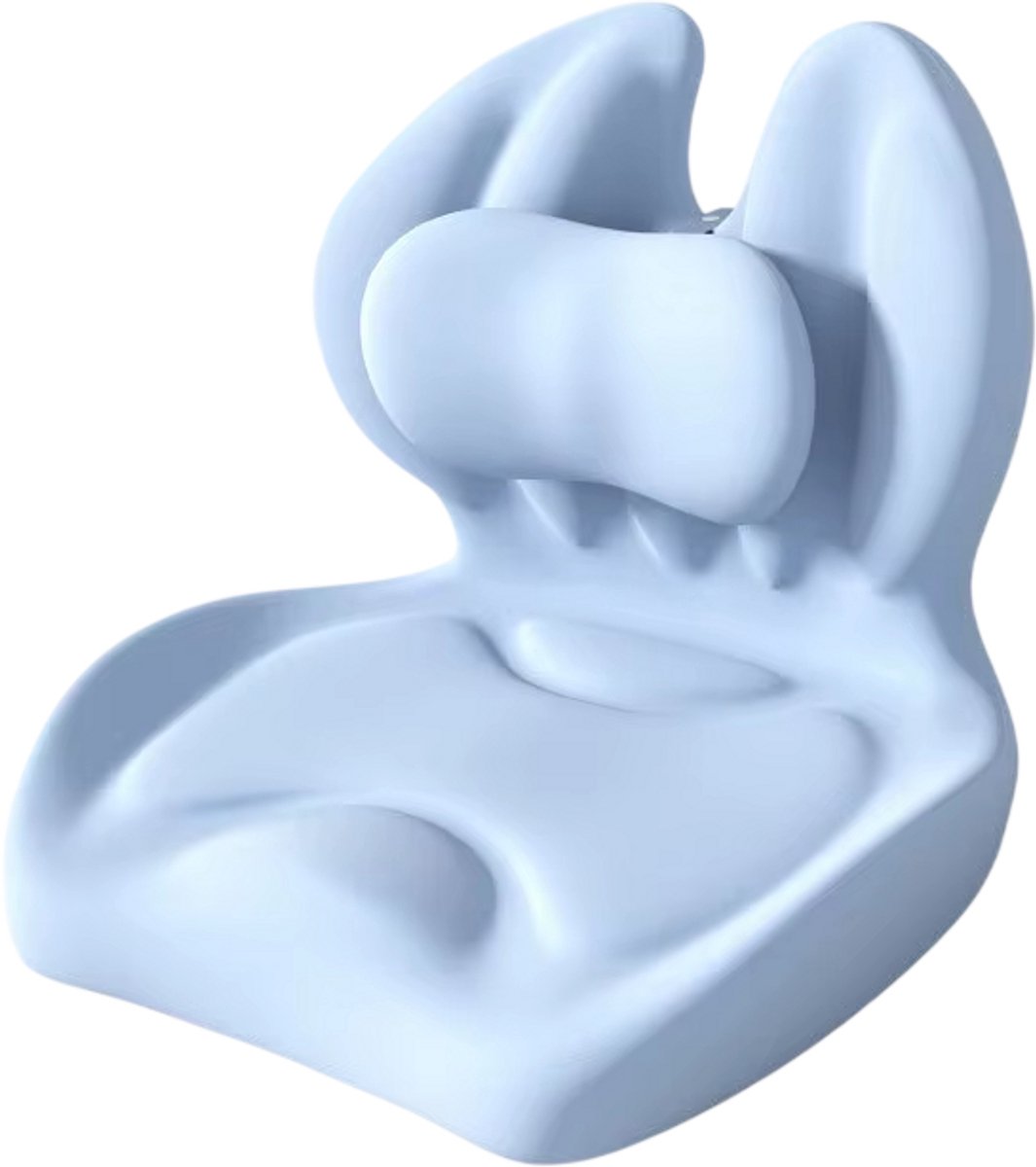 rimmo Memory Foam Zitkussen – Ergonomisch Stoelkussen met Antislip Bodem – Orthopedisch Bureaustoel Kussen voor Rug, Heup en Stuitje – Comfortkussen voor Lang Zitten - Blauw