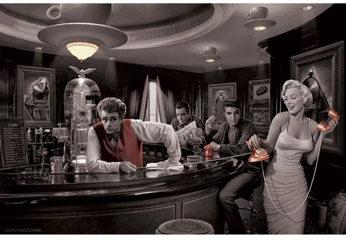 Posterpoint Marilyn Monroe poster - Java Dreams - Elvis Presley - James Dean - 61 x 91.5 cm - multi - wanddecoratie