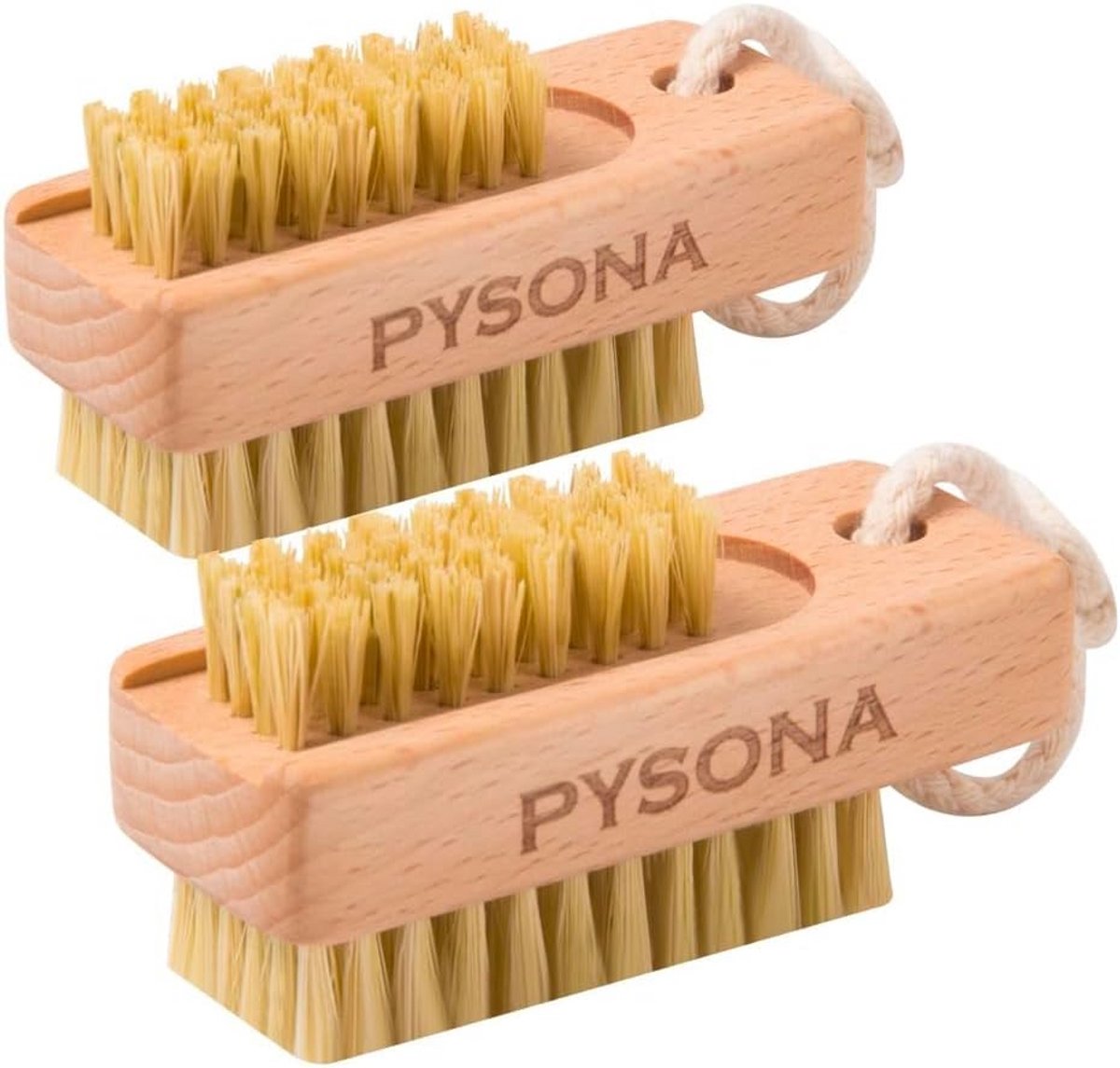 Set van 2 Houten Nagelborstels voor Grondige Reiniging