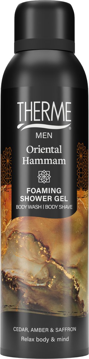 Therme Men Foaming Shower Gel Oriental Hammam - 6 x 200 ml - Voordeelverpakking