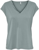 Tanktop voor dames, zomermode en comfort, elegante geplooide V-hals vest top, Kaki, XXL