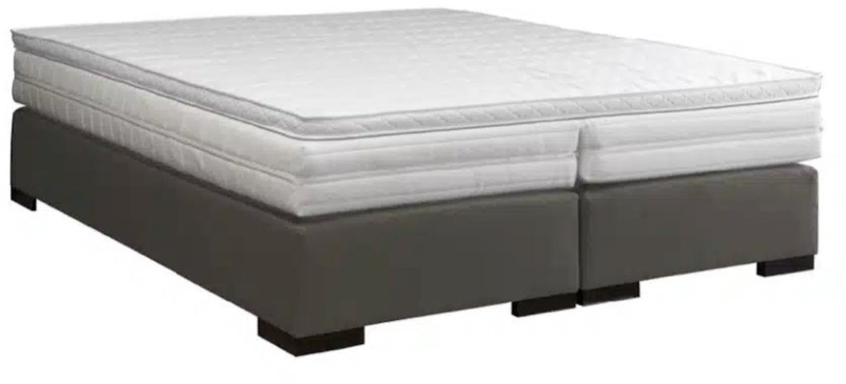 Mörgenn Hotel Boxspring Laurent - Pocketvering - Durbuy Topper - Hotel Boxspring zonder Hoofdbord - Zwart - 90x210