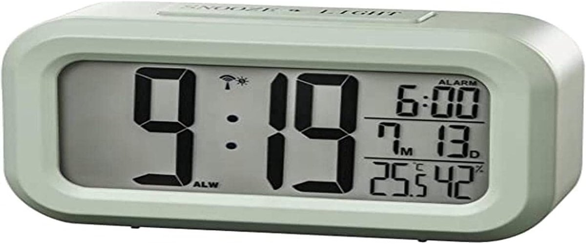 Digitale Radiowekker met DCF Automatische Tijdinstelling en Temperatuurweergave