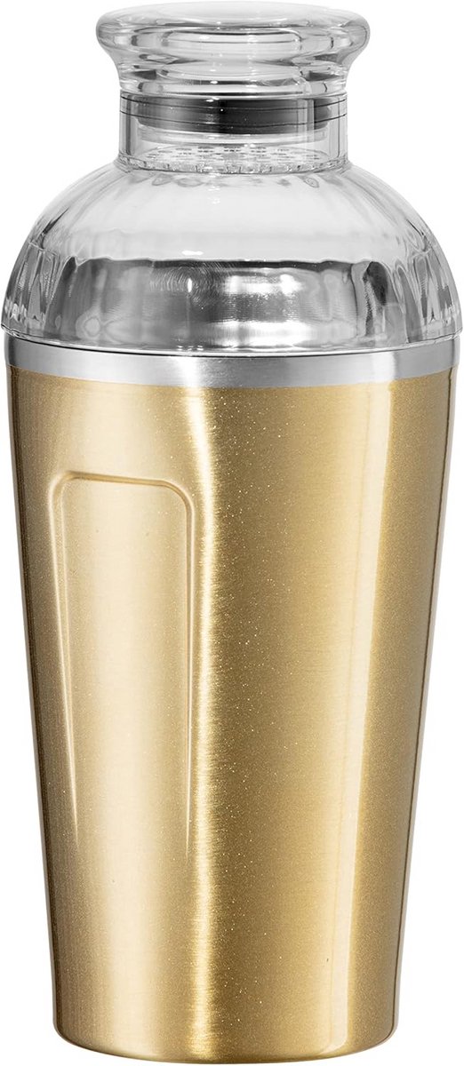 Geïsoleerde Cocktail Shaker 500ml RVS met Ingebouwde Zeef - Dubbelwandig Vacuüm