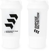 Empose Nutrition Shake Beker - 650 ml - White - Shaker Proteine