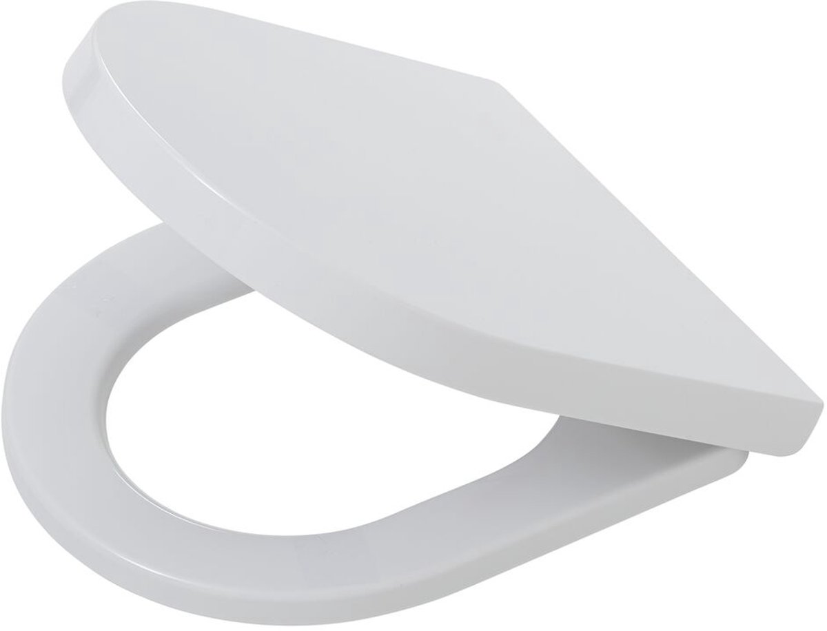 Tiger vermont - wc bril - d-vorm - mdf - wit