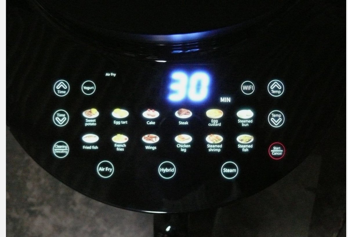 Linak Wiami Stoom Airfryer met Dubbele Lade 4,5L 1500W - afbeelding 3