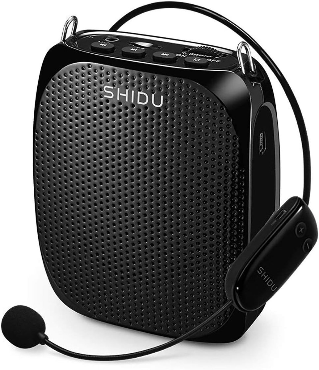 Draagbare Stemversterker 10W met Draadloze UHF Headset Microfoon - PA Systeem