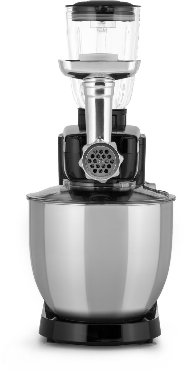 Klarstein Blender keukenmachine, keukenmachines, 3 in 1 keukenmachines, Rührgeräte & Mixer, Teigmaschine met Fleischwolf, keukenmachine , 2000 Watt Teigmaschine Knetmaschine 10L kom - voor Keuken - RVS - Standmixer - Smoothie Maker