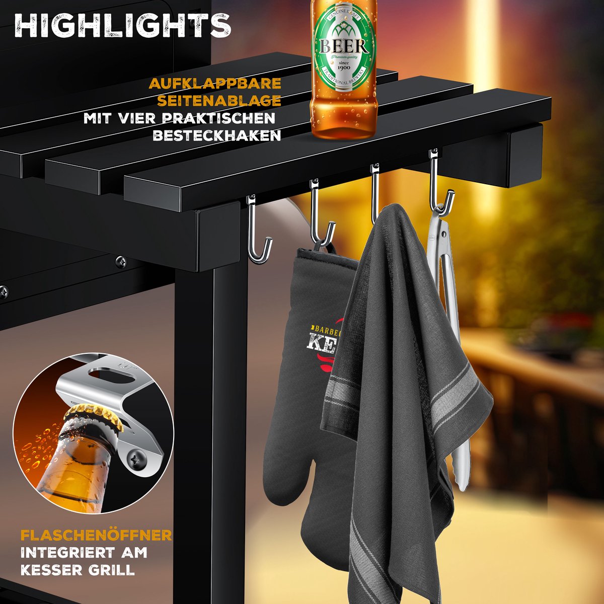 KESSER® XL Houtskoolbarbecue thumbnail 6