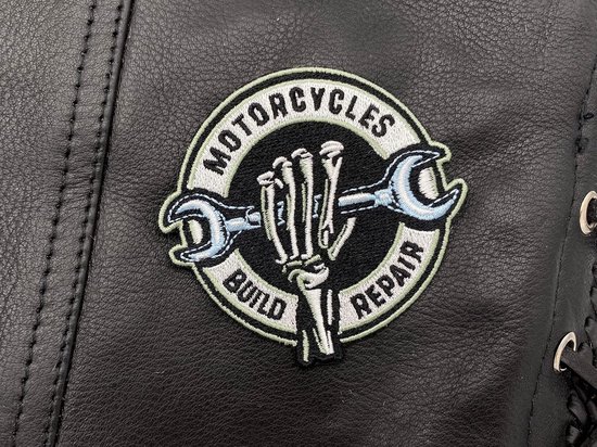 Grote Bulldog Rugpatch Voor Motorvesten – Strijk- Of Naaibaar – Past Op Leer, Stof En Meer – Stoere Backpatch Voor Bikers