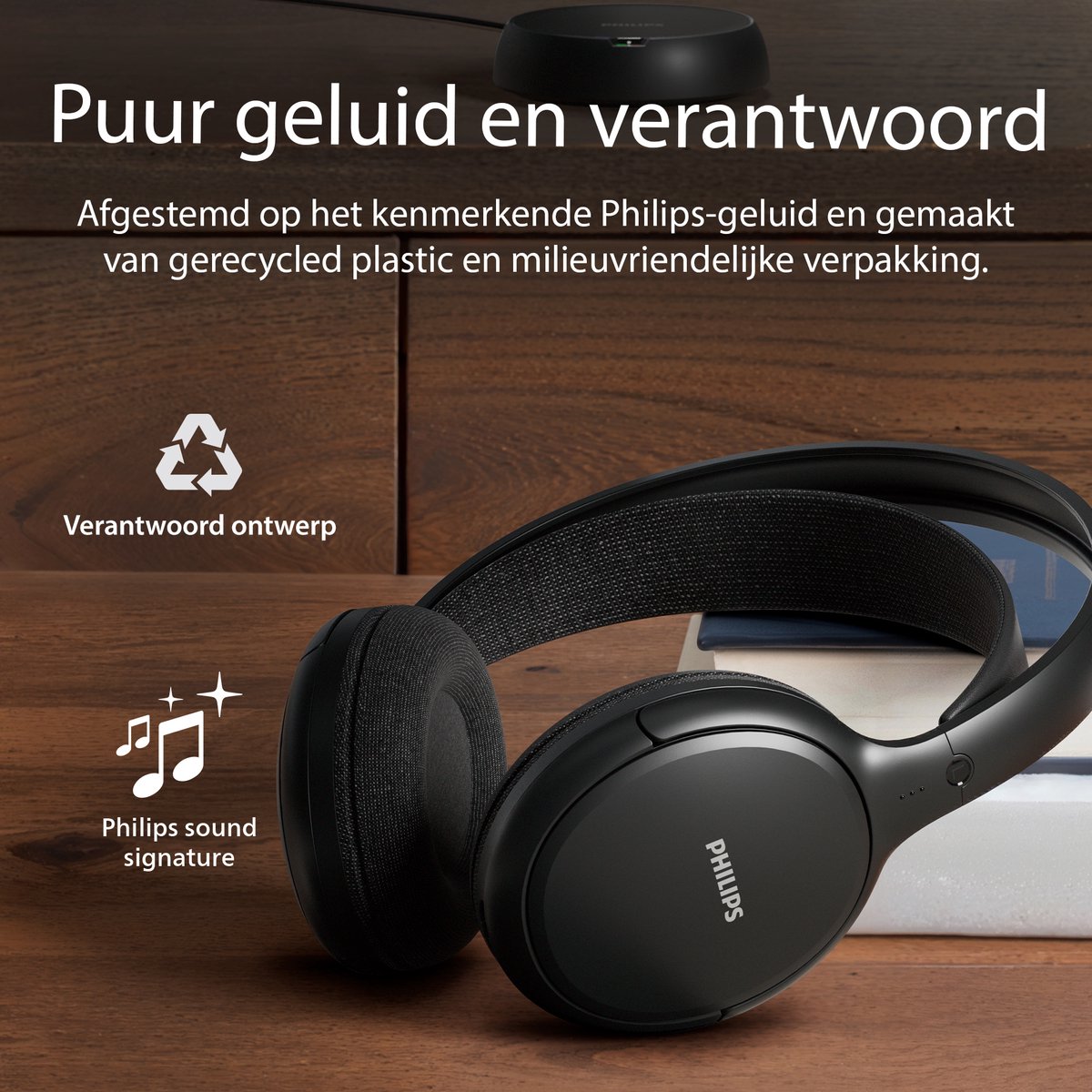 Philips SHC5200 Draadloze Koptelefoon - afbeelding 3
