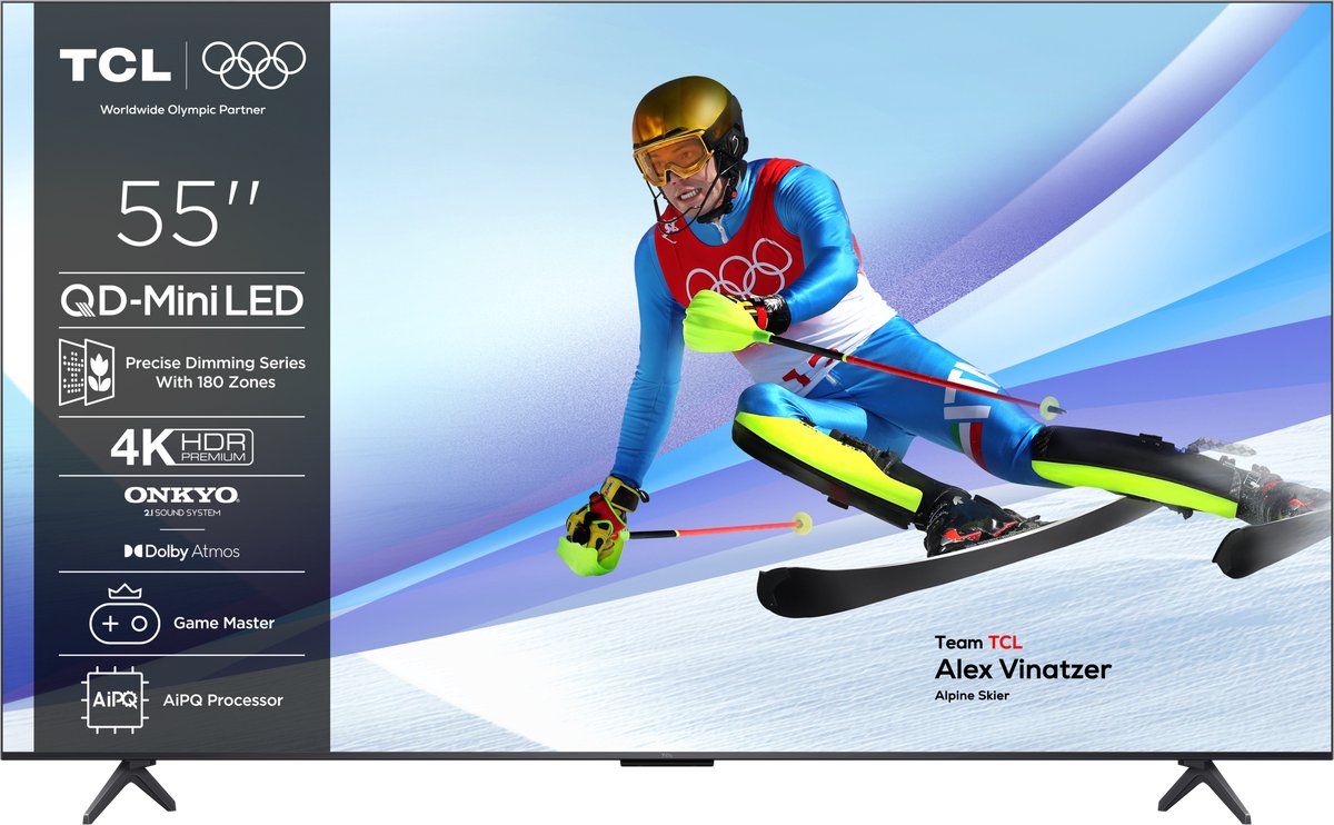 TCL 55C61KS 55 Inch 4K QD-MiniLED TV - TCL - €419,00