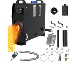 12V diesel standkachel 8kW diesel luchtverwarming met afstandsbediening, LCD-monitor en geluiddemper voor auto, vrachtwagen, camper, motorhome, boot, bus type C