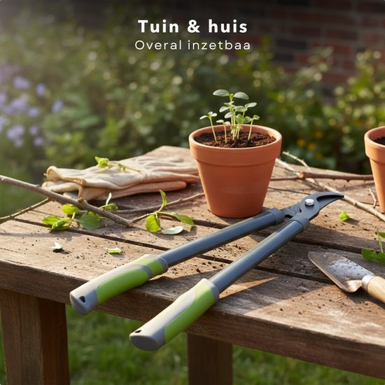 Cheqo® Snoeischaar - Tuinsnoeischaar - Takkenschaar - Tuinschaar - Snoeischaar Tuin - Snoeischaar Takken - Snoeischaar Struiken - Snoeischaar Heg - Snoeischaar Groen — afbeelding 3