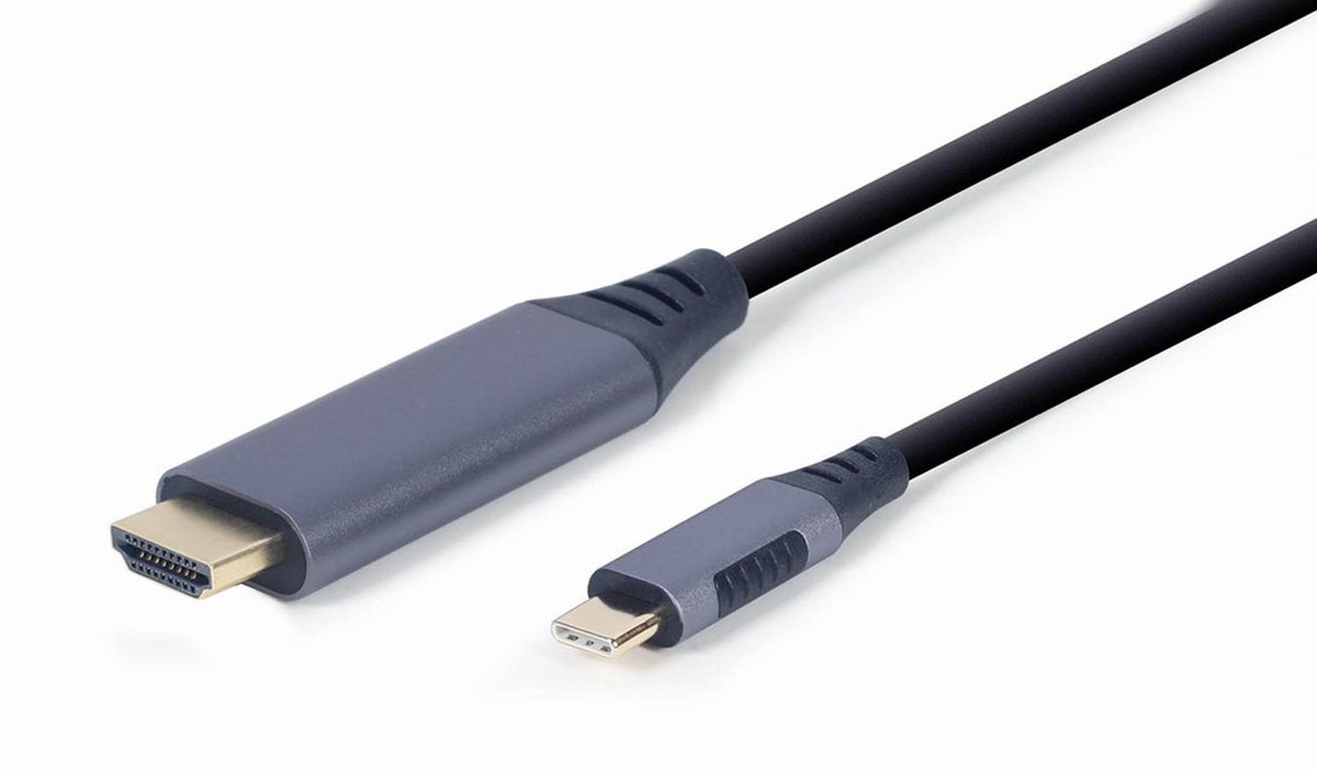Cablexpert USB Type-C to HDMI display adapter cable, space grey, 1.8 m