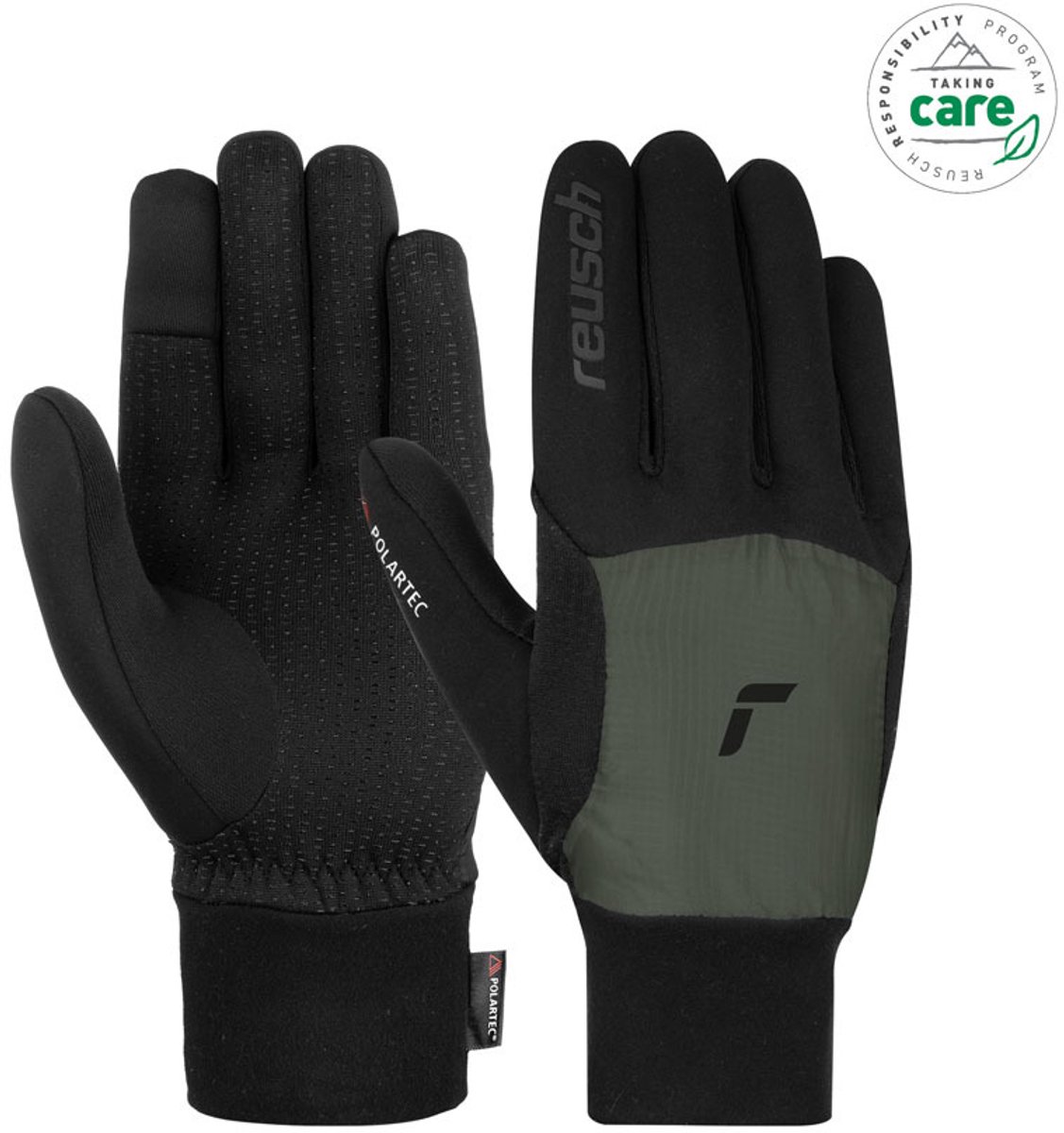 Skihandschoenen Reusch Garhwal Hybrid Touch-tec Zwart