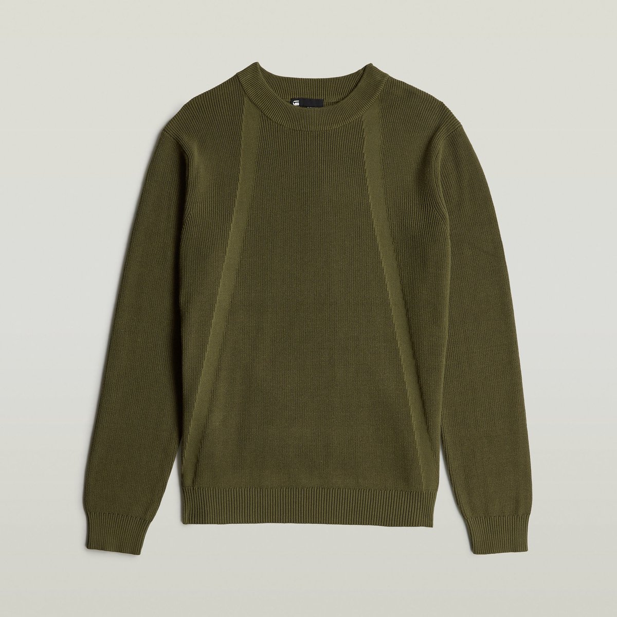 G-STAR Structure r knit Heren Trui dark Olijf