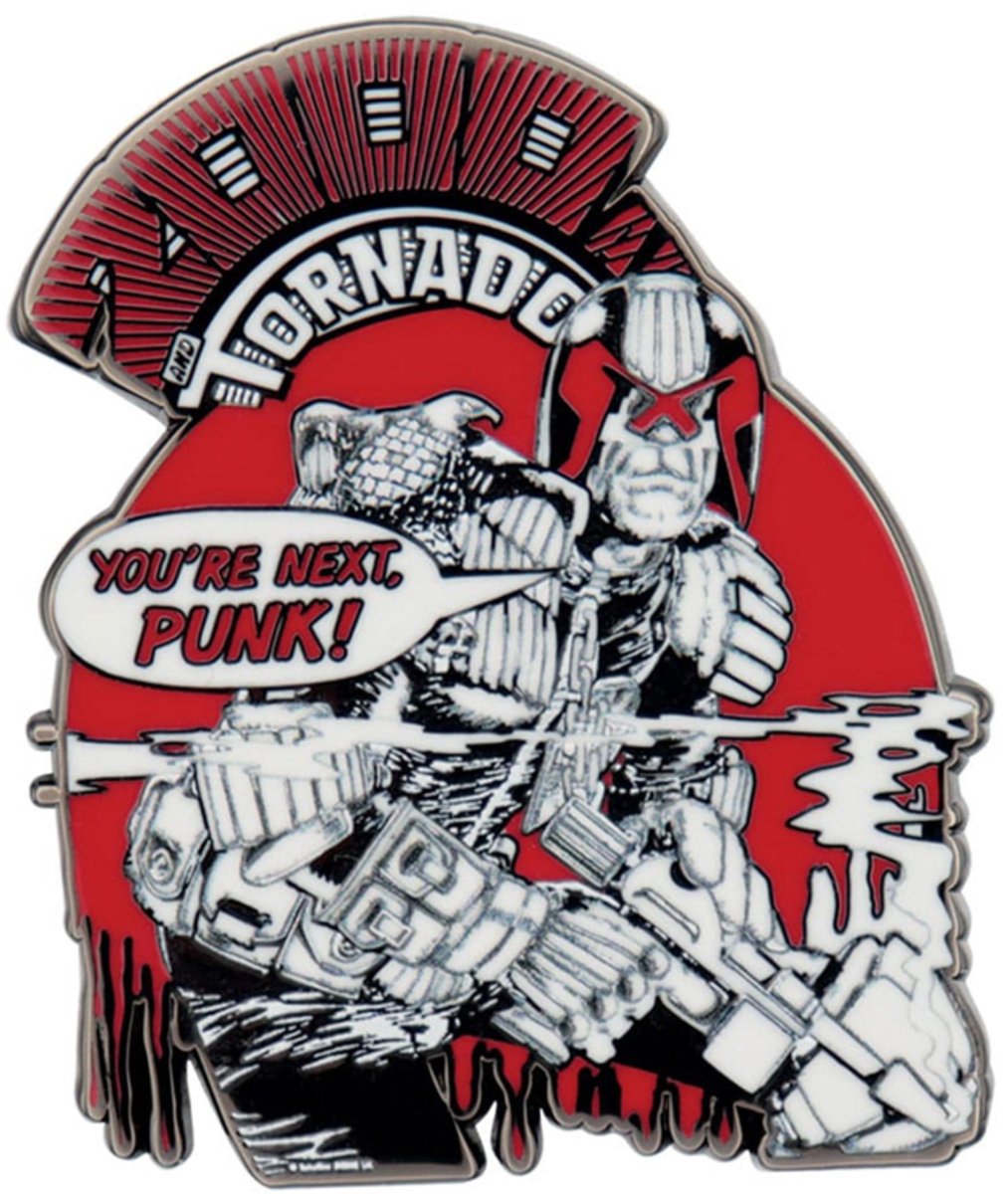 2000 AD Pin Badge Judge Dredd You're Next Punk Limited Edition