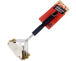 Grill Master Cast Iron Brush - Brosse en fonte pour barbecue - Brosse de nettoyage BBQ