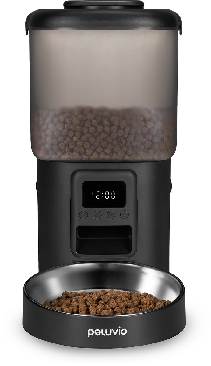 Peluvio Crispy Automatische Kattenvoerbak met Timer 4 - afbeelding 2