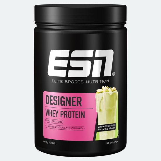 ESN Designer Whey Protein Poeder, White Chocolate Pistachio, 908 g van Merkloos — afbeelding 2