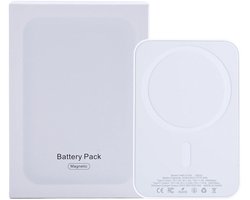 For iPhone 17, 16, 15, 14, 13, 12 Series Battery Pack Magnetic Charging White MagSafe With Type-C Port 15W